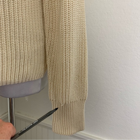 Alex Mill Turtleneck Cotton Cashmere Knit Sweater Womens XS Classic Cream Soft - Picture 11 of 17
